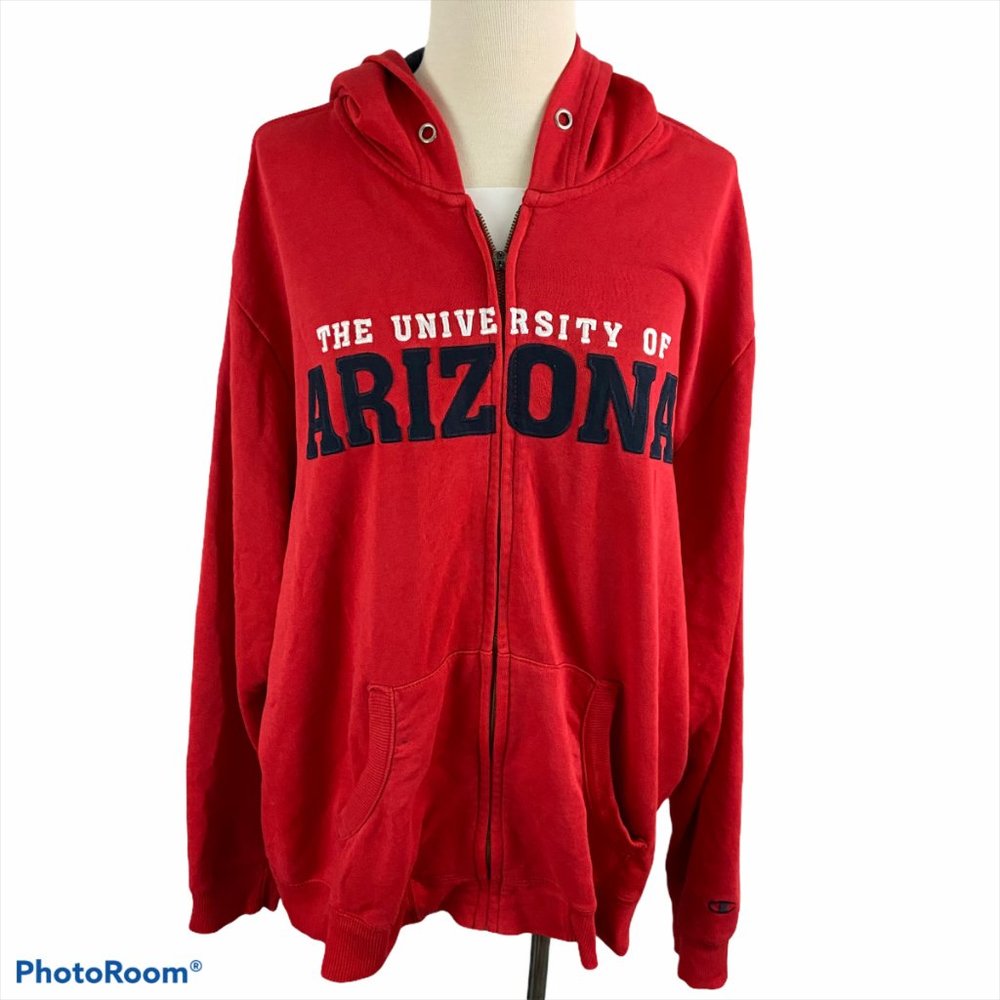 🌿4/$35 🌿CHAMPION UNIVERSITY OF ARIZONA Zip Up Red Hoodie - Picture 1 of 8